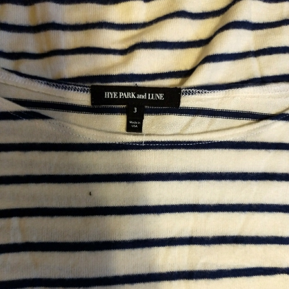 Hye park & lune LS tee shirt top sz 3 NWT *J - Picture 2 of 3